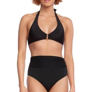 𝅺TRINA Turk Black Bikini Top sz 0 NWT